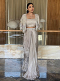 Crystal shimmer cape set