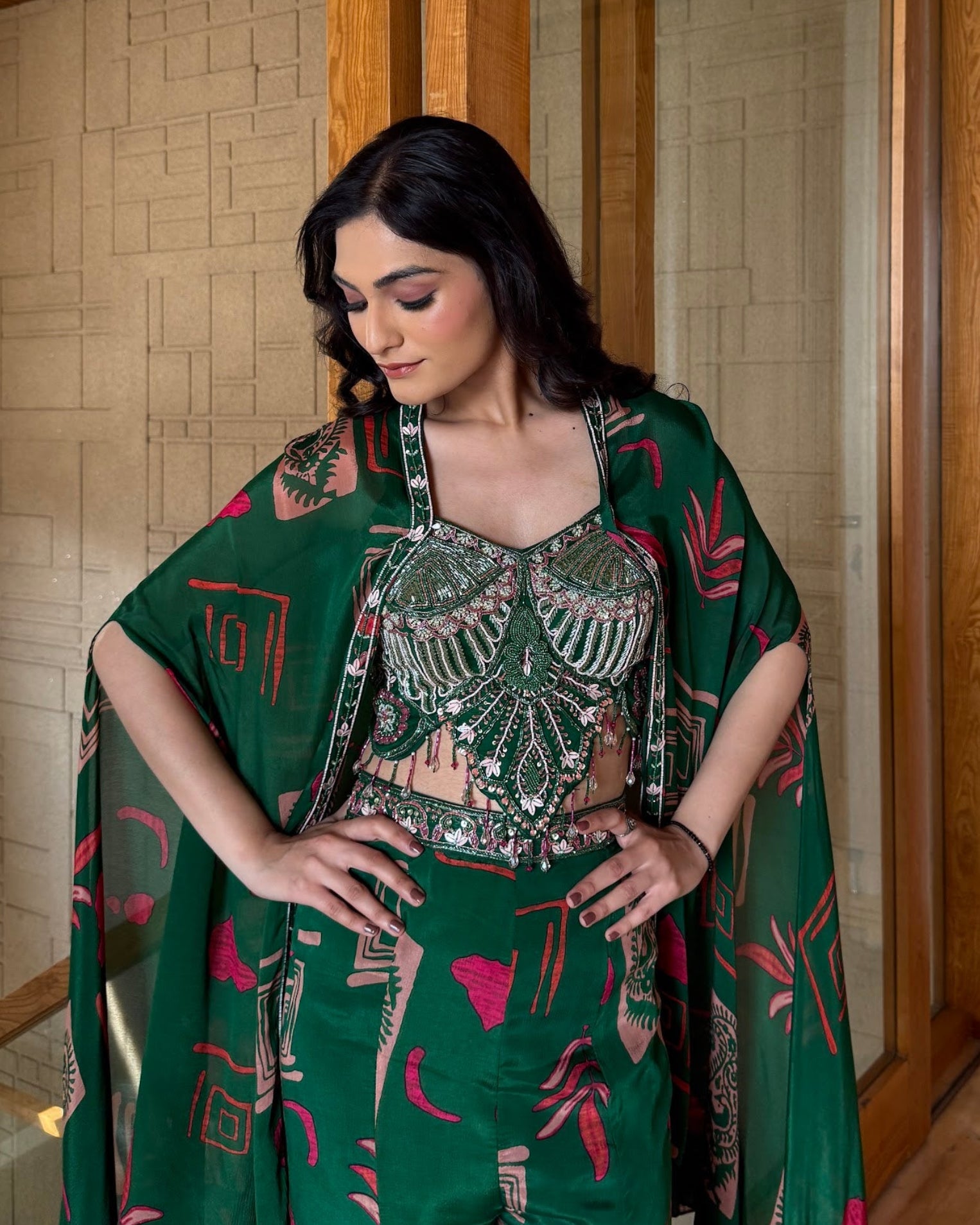 Emerald Muse Cape Co-Ord
