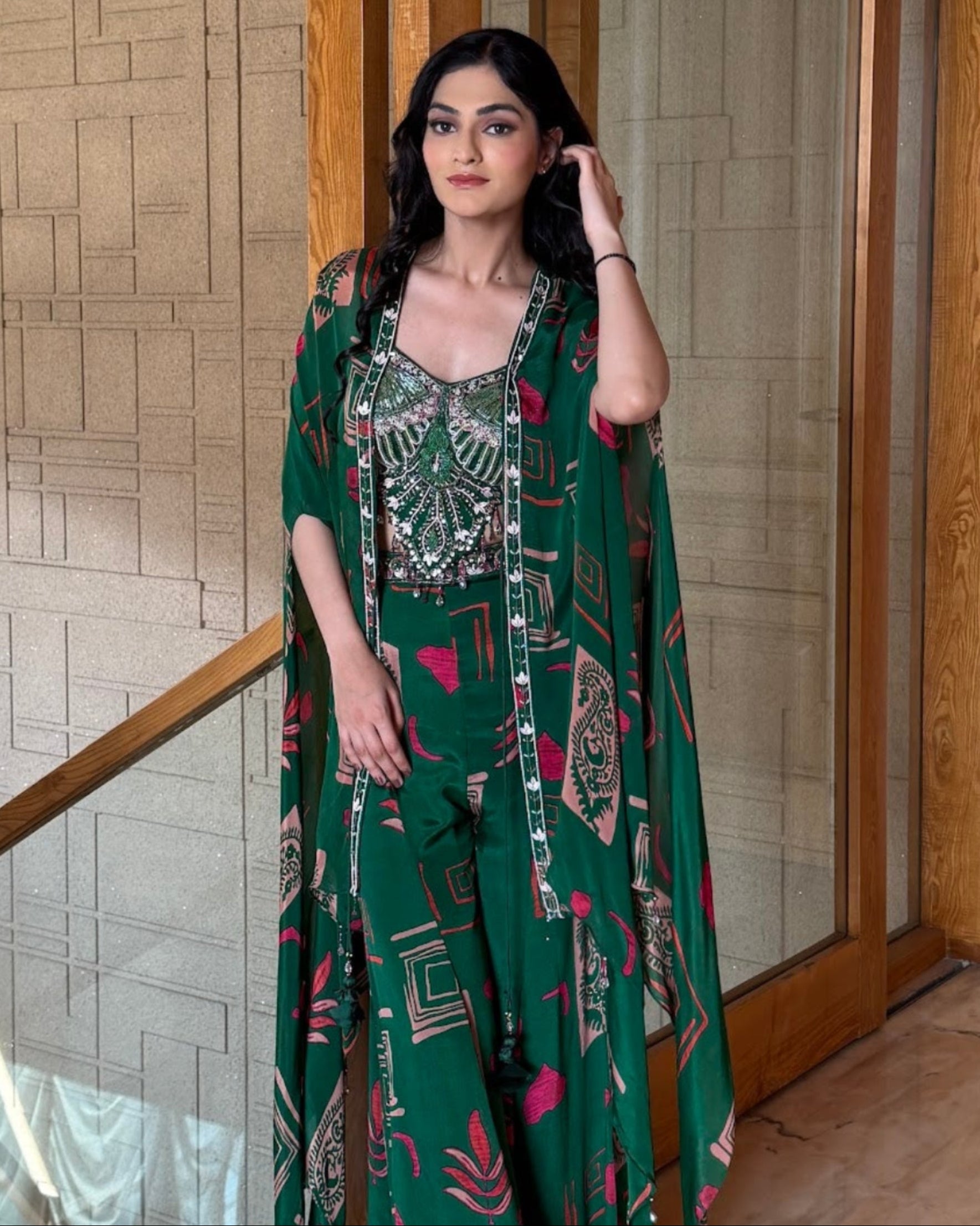 Emerald Muse Cape Co-Ord