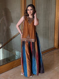 Rustic Multi-Color Palazzo Ensemble