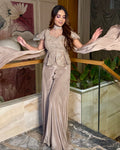 Moonstone Embroidered peplum set
